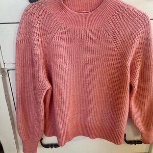 LOFT Pink Crew Neck Sweater